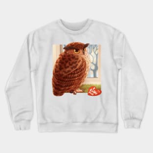 Owl valentine Crewneck Sweatshirt